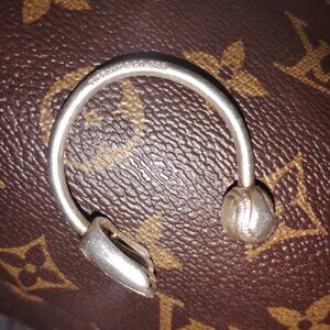 Tiffany & Co. Sterling Silver Baseball Glove & Baseball Ball Keychain Key Ring